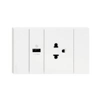 ราคา ชุดเต้ารับเดี่ยว 3 ขา + USB 1 ช่อง SCHNEIDER A70426USB_UST_WH สีขาว (1177182)