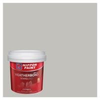 ราคา สีน้ำทาภายนอก NIPPON PAINT WEATHERBOND สี GRAY ASHES #NPN2041P กึ่งเงา 9 ลิตร (1177448)