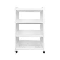 ราคา ชั้นวางของ 4 ชั้น มีล้อ STACKO IVA 49.5X36X77 ซม. สีขาว (1177587)