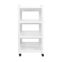 ราคา ชั้นวางของ 4 ชั้น มีล้อ STACKO IVA 29.5X36X77 ซม. สีขาว (1177634)