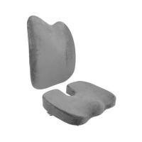 ราคา เซ็ตเบาะรองหลังและรองนั่งเพื่อสุขภาพ BEWELL H06/HT001 สีเทา (1177826)