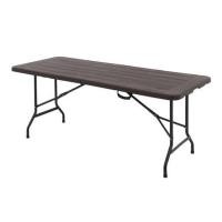 ราคา โต๊ะพับครึ่งลายไม้ SPRING HDPE 180 ซม. (1180788)