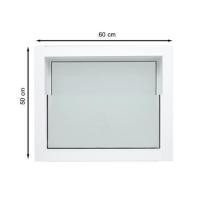 ราคา หน้าต่างกระจกซ้อน อะลูมิเนียม AZLE 60X50 ซม. สีขาว (1182972)