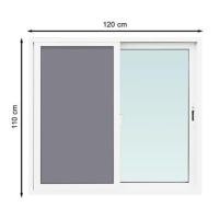 ราคา หน้าต่างบานเลื่อน UPVC S-S มุ้ง AZLE 120X110 ซม. สีขาว (1183814)