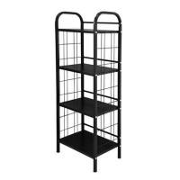 ราคา ชั้นวางของ 4 ชั้น STACKO AMAS 44x30.5x124 ซม. สีดำ (1183873)