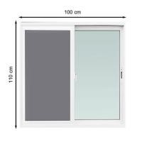 ราคา หน้าต่างบานเลื่อน UPVC S-S มุ้ง AZLE 100X110 ซม. สีขาว (1183878)