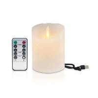 ราคา เทียน LED CLAIRE WAX REMOTE RECHARGE DIM 4 นิ้ว 0.3 วัตต์ WARMWHITE สีขาว (1184565)