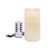 ราคา เทียน LED CLAIRE WAX REMOTE RECHARGE DIM 6 นิ้ว 0.3 วัตต์ WARMWHITE สีขาว (1184665)