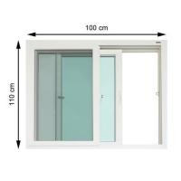 ราคา หน้าต่างบานเลื่อน UPVC S-S มุ้ง VILANN SLIM-PLUS 100X110 ซม. สีขาว (1189892)