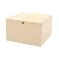 ราคา กล่องไม้มีฝา STACKO MERRY L 25X25X15.5 ซม. สีครีม (1190203)