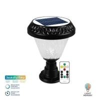ราคา ไฟหัวเสา SOLAR LAMPTAN AQUA CCT 2 วัตต์ เดย์ไลท์ / คูลไวท์ / วอร์มไวท์ สีดำ (1191158)