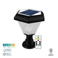 ราคา ไฟหัวเสา SOLAR LAMPTAN WAVE CCT 2 วัตต์ เดย์ไลท์ / คูลไวท์ / วอร์มไวท์ สีดำ (1191251)