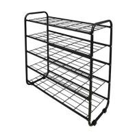 ราคา ชั้นวางรองเท้า 5 ชั้น STACKO KEEP 70x27x72 ซม. สีดำ (1194413)