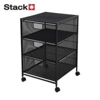 ราคา ชั้นลิ้นชักเหล็ก 3 ชั้น STACKO BILA 35.5x37.5x56 ซม. สีดำ (1194482)