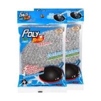 ราคา ฟองน้ำหุ้มตาข่าย POLY-BRITE SILVER 15X25X2 ซม. แพ็ก 2 ชิ้น (1196440)