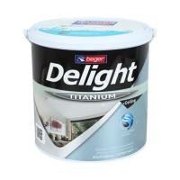 ราคา สีน้ำทาฝ้า BEGER DELIGHT TITANIUM I-3333 สีขาว ด้าน 1 แกลลอน (1196699)