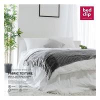 ราคา ชุดผ้าปูที่นอน 9 ฟุต 3 ชิ้น BED CLIP MICROTEX สีขาว (1197943)