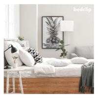 ราคา ชุดผ้าปูที่นอน 3 ฟุต 2 ชิ้น BED CLIP MICROTEX สีขาว (1198232)