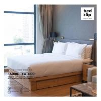 ราคา ผ้าปูที่นอน 6 ฟุต BED CLIP MICROTEX สี WHITE (1198501)