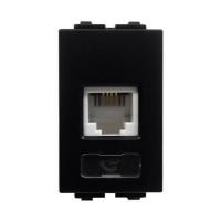 ราคา เต้ารับโทรศัพท์ ELECKTA BASIC 6P/4C RJ11 สีดำ (1199156)