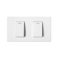 ราคา ชุดสวิตช์ 1 ทาง 2 ช่อง ELECKTA BASIC สีขาว (1199160)