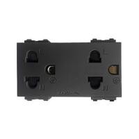 ราคา เต้ารับคู่ 3 ขา ELECKTA BASIC สีดำ (1199189)