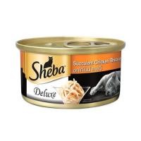 ราคา อาหารเปียกแมว SHEBA DELUXE SUCCULENT CHICKEN BREAST IN GRAVY 85 ก. (1202634)