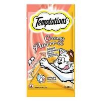 ราคา ขนมแมวเลีย TEMPTATIONS CREAMY PUREE SALMON & CHEESE 48 กรัม (แพ็ก 4 ชิ้น) (1204040)