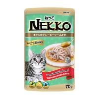 ราคา อาหารเปียกแมว NEKKO TUNA WITH CHICKEN IN GRAVY 70 ก. (1213035)