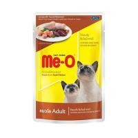 ราคา อาหารเปียกแมว MEO ไก่และตับชิ้นในน้ำเกรวี่ 80 ก. (1213184)