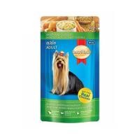 ราคา อาหารเปียกสุนัข SMARTHEART ADULT รสเนื้อไก่อบรมควันพร้อมผัก 130 ก. (1213251)
