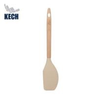 ราคา ไม้พายซิลิโคน KECH COOK CHARMY สีครีม ด้ามไม้ (1214204)