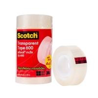 ราคา เทปใส 3M แกน 1 นิ้ว 600 3/4 นิ้ว X 25 หลา 4 แถม 1 (1217295)