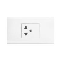 ราคา ชุดเต้ารับเดี่ยว 3 ขากลม ELECKTA N BASIC สีขาว (1217540)