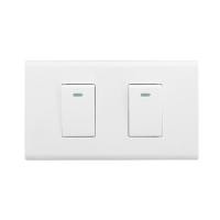 ราคา ชุดสวิตช์ 1 ทาง 2 ช่อง ELECKTA N BASIC สีขาว (1217562)