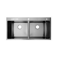 ราคา ซิงค์ฝัง 2 หลุม DYNA HOME WD10050TD-BK สีดำ (1223397)