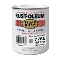 ราคา สีน้ำมัน RUST-OLEUM #7786 สีเทา ด้าน 1/4 แกลลอน (1224961)
