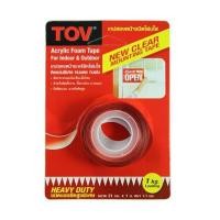 ราคา เทปโฟม 2 หน้า แรงยึดติดสูง TOV 21 มม.X1 ม. สีใส (1225144)