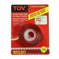 ราคา เทปโฟม 2 หน้า แรงยึดติดสูง TOV 21 มม.X3 ม. สีใส (1225145)