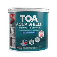 ราคา สีเคลือบเงา TOA AQUA SHIELD 2 IN 1 AQ465 สี COCOA BROWN กึ่งเงา 3.5 ลิตร (1225311)