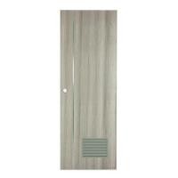 ราคา ประตูห้องน้ำ UPVC AZLE BN-01 เกล็ดล่าง 70X200 ซม. สีครีม ลายไม้ เจาะลูกบิด (1225590)