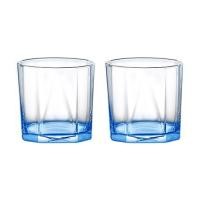 ราคา แก้วน้ำ 330ml OCEAN GLASS PYRAMID สีฟ้า แพ็ก 2 ใบ (1227557)