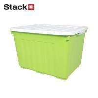 ราคา กล่องเก็บของล้อเลื่อน STACKO 70X51X46 ซม. 110 ลิตร สีเขียว (1228044)