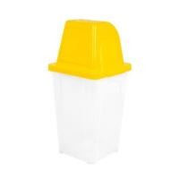 ราคา ถังขยะเหลี่ยมฝาสวิง ACCO 40 ลิตร สีเหลือง/ใส (1229917)