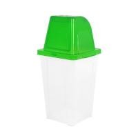 ราคา ถังขยะเหลี่ยมฝาสวิง ACCO 40 ลิตร สีเขียว/ใส (1229919)