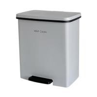 ราคา ถังขยะเหยียบเหลี่ยม DKW SOFT CLOSE 10 ลิตร สีเทา (1230188)