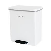 ราคา ถังขยะเหยียบเหลี่ยม DKW SOFT CLOSE 10 ลิตร สีขาว (1230207)