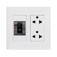 ราคา ชุดเต้ารับคู่ 3 ขา พร้อมเซฟตี้เบรคเกอร์ HACO DECO 16 แอมป์ สีขาว (1230621)