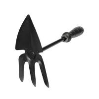 ราคา คราด 3 ซี่ พร้อมส้อมพรวนดิน เหล็ก SPRING สีดำ (1230743)