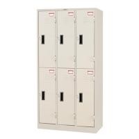 ราคา ตู้ล็อกเกอร์ 6 ประตู SURE LK-006 สีครีม (1233733)